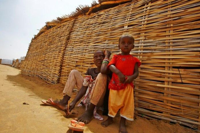 South Sudanese at the Al-Nimir refugee camp in South Sudan, where six million people are now struggling to find food each day, UN aid agencies say