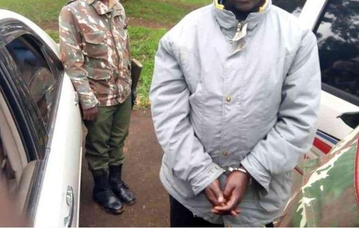 File image of a suspected arrested by police. KCSE candidate is being held in Mandera for allegedly writing a message on killing President Uhuru Kenyatta and Aden Duale