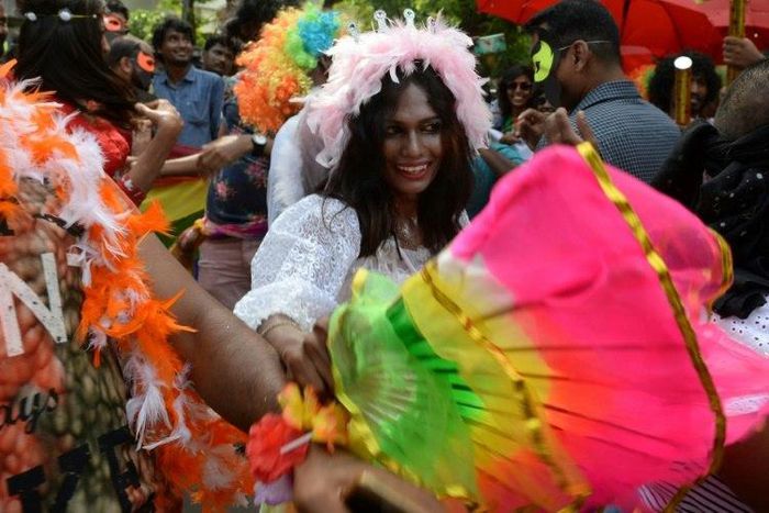 Indian members of the Lesbian, Gay, Bisexual, Transgender community take part in a pride parade, calling for freedom from discrimination in Chennai in June