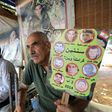 Relatives of Lebanese soldiers taken hostage by jihadists in 2014 sit inside a tent as they gather in downtown Beirut on August 27, 2017 awaiting news of their loved ones