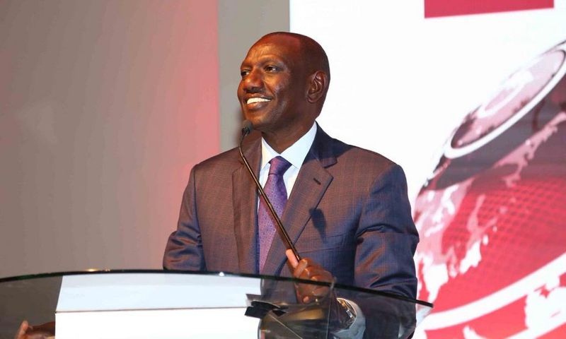DP William Ruto delivers an address when he launched BBC regional headquarters in Nairobi