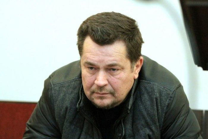 Evaldas Rimasauskas is pictured in district court in Vilnius in May 2017