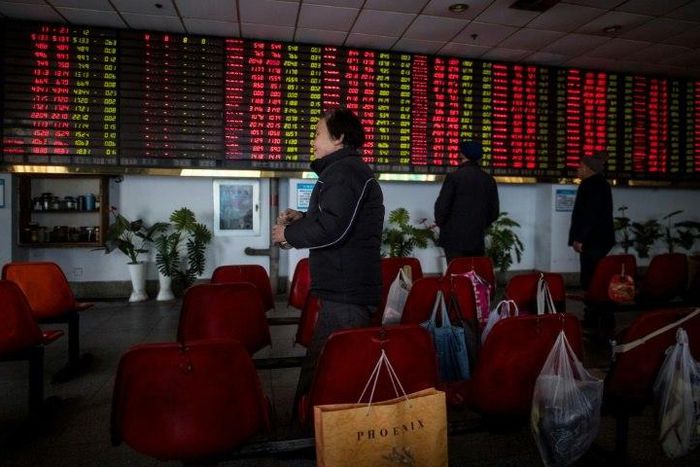 A brokerage house in Shanghai: China hopes finally to win inclusion in the MSCI emerging markets index