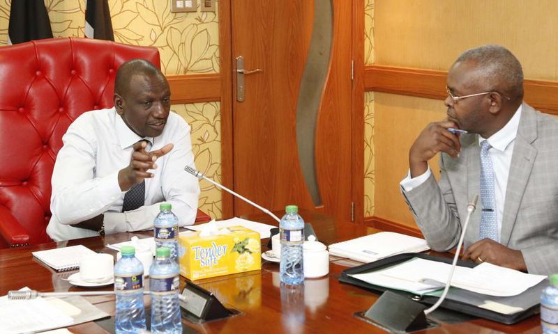 DP William Ruto during a meeting at his office on Thursday