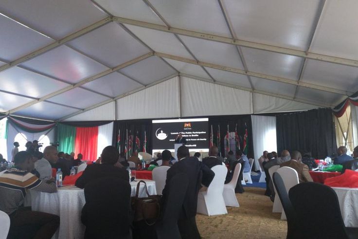 Participants at the launch of the Public Participation Guidelines in Braille on Tuesday