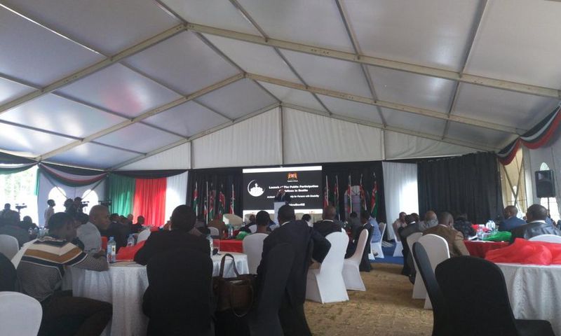 Participants at the launch of the Public Participation Guidelines in Braille on Tuesday