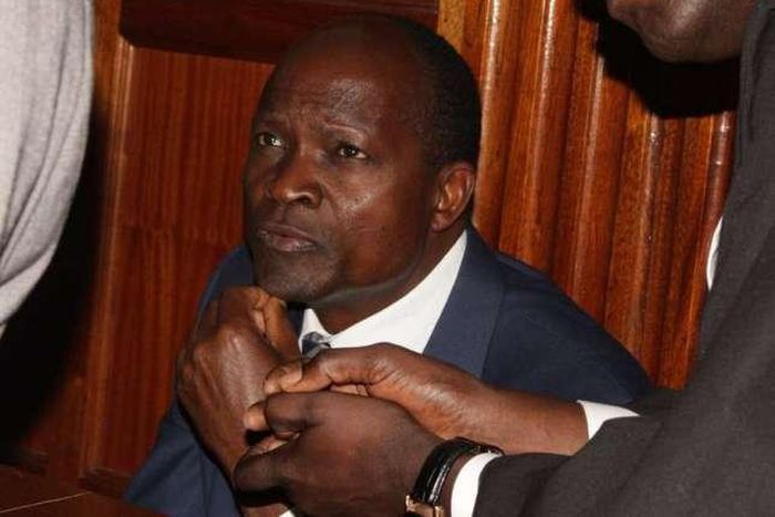 Migori Governor Okoth Obado during a past court session