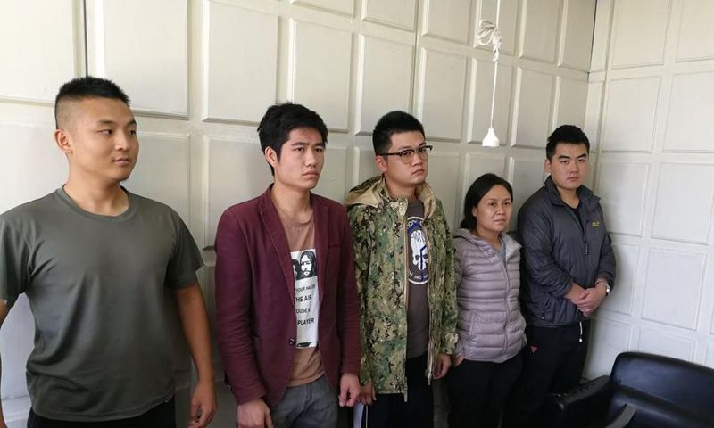 5 Chinese Nationals arrested with Dangerous items threatening national security