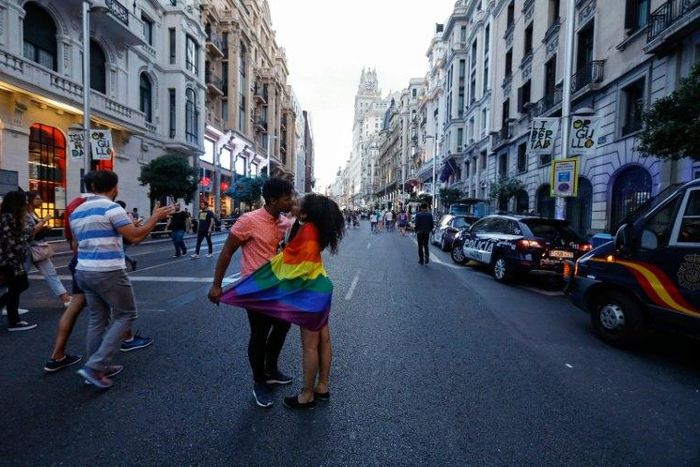 Authorities and organisers expect as many as two million people to attend the march of drag queens, scantily-clad men and other revellers in Madrid, a global reference for LGBT openness