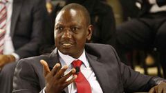 A file photo of Deputy President William Ruto who has opposed merger of counties in the ongoing referendum debate