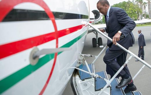 President Uhuru  Kenyatta quietly leaves the country for Saudi Arabia, 72 hours after return from Russia
