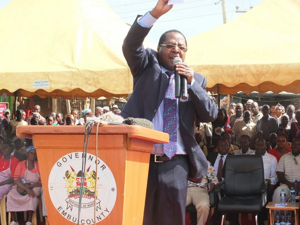 Embu County Governor Martin Wambora during a past function