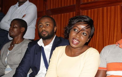 Jacque Maribe and Jowie Irungu during a past court appearance