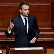 French President Emmanuel Macron addresses a special congress of the National Assembly and Senate at the Palace of Versailles on the outskirts of Paris, on July 3, 2017