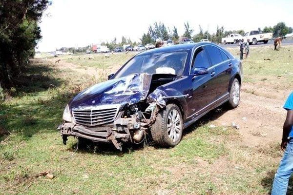The car in which the CJ was travelling in when the accident happened