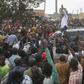 President Uhuru kenyatta during a rally in Rift Valley