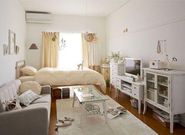 A photo of an apartment bedroom décor ideas and remodel (Michael Feldman)