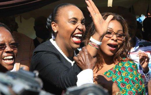 Nyeri Deputy Governor Caroline Karugu's whatsup status celebrating Waititu impeachment causes anxiety
