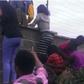 File image of teenagers attempting to jump over a fence during a previous raid