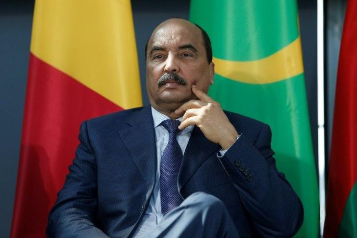 Mauritanian President Mohamed Ould Abdel Aziz, pictured in April 2017, called for a referendum after the Senate rejected the abolition of their own chamber, but many critics say the referundum is just preparation for Aziz's third presidential term