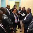 Health CS Sicily Kariuki speaks with Elgeyo Marakwet Governor Alex Tolgos