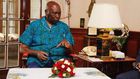 Former President Daniel Arap Moi during a past meeting with Mombasa Governor Hassan Joho