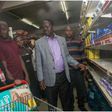 Raila doing Shopping at Uchumi