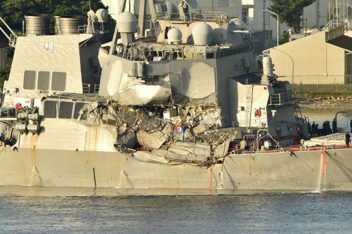 The US Navy guided missile destroyer USS Fitzgerald collided with a Philippine-flagged container ship on June 17 in the Sea of Japan, resulting in the death of seven American sailors
