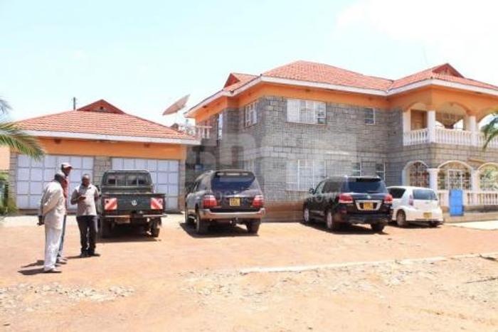 Jackson Kibor's palatial home in Eldoret. He has threatened to jail any of his children who wastes his wealth