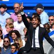 Chelsea's manager Antonio Conte shouts instructions during their English Premier League match against Everton, at Stamford Bridge in London, on August 27, 2017