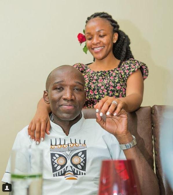 Laban Cliff and his girlfriend Laura.