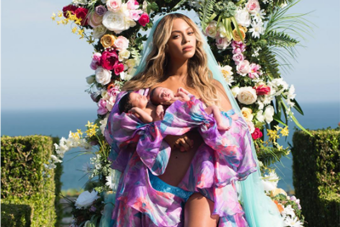 Beyonce unveils her newborn twins