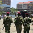 Kenya security forces patrol a neighbourhood of Nairobi