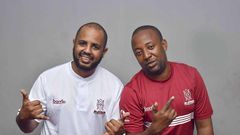 Sallam SK  with Babu Tale. Diamond’s manager explains what will happen to scheduled Kenyan shows after ban