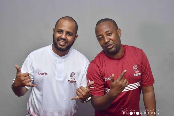 Sallam SK  with Babu Tale. Diamond’s manager explains what will happen to scheduled Kenyan shows after ban