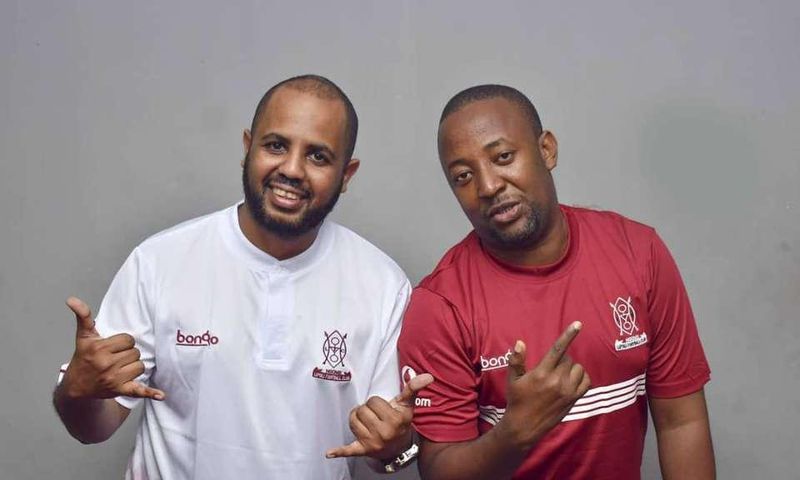 Sallam SK  with Babu Tale. Diamond’s manager explains what will happen to scheduled Kenyan shows after ban