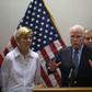 US Senator John McCain is being treated for a blood clot above his eye