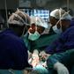 Kenyan surgeons performing a procedure
