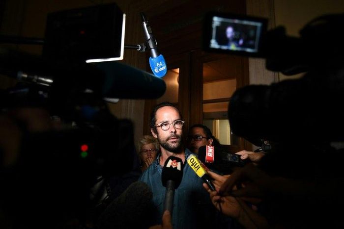 French farmer and activist Cedric Herrou was defiant as he emerged from the appeal where he received a four-month suspended sentence for illegally helping migrants
