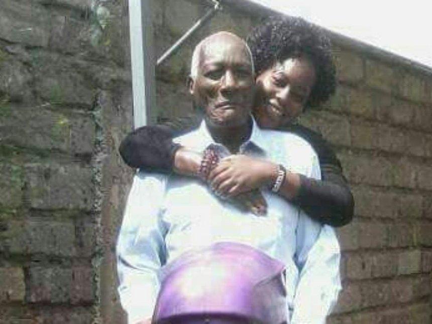 Jackson Kibor, 86, with his third wife Yunita shortly after their wedding