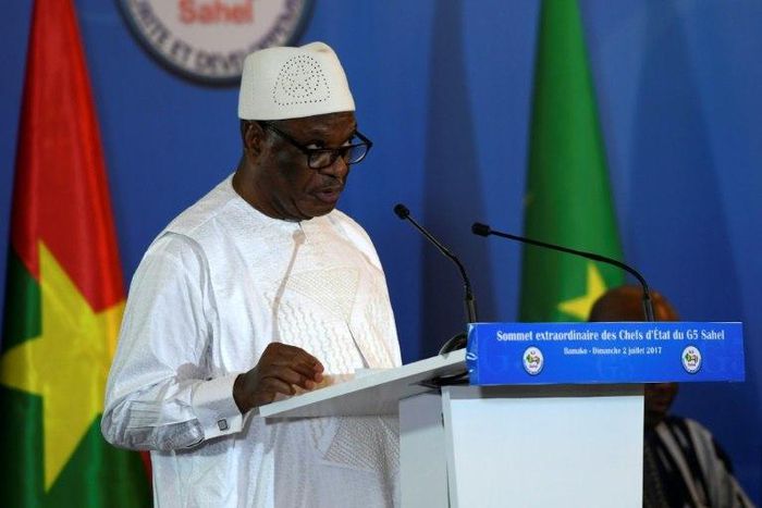 "We will not give up, they won't scare us," Mali's President Ibrahim Boubacar Keita said. "They will not succeed in making us cower in our homes"