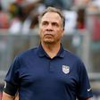 Bruce Arena, head coach of the United States watches the action in the second half during an international friendly between USA and Ghana at Pratt & Whitney Stadium on July 1, 2017