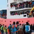 Almost 100,000 people have crossed from Libya to Italy in 2017 alone, but over 2,000 have died during the passage, creating a need for rescue ships (pictured in May 2017) and prompting Rome to ask the EU for help, which the EU has agreed to provide