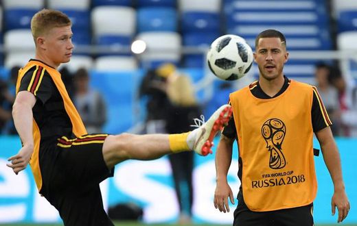 Manchester City have coped comfortably without the injured Kevin de Bruyne (left), while Chelsea remain reliant on Eden Hazard (right)
