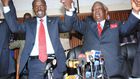 Wilson Sossion with Francis Atwoli
