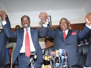 Wilson Sossion with Francis Atwoli