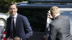 Jared Kushner arrives on Capitol Hill to testify before the Senate intelligence committee