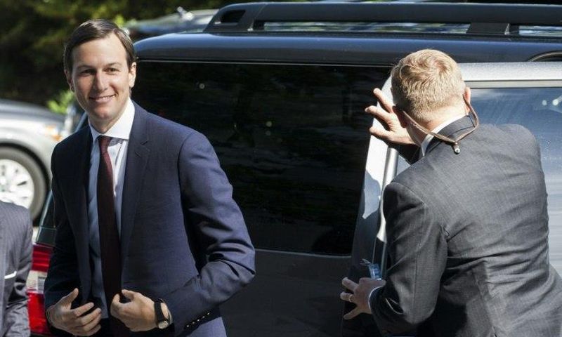 Jared Kushner arrives on Capitol Hill to testify before the Senate intelligence committee