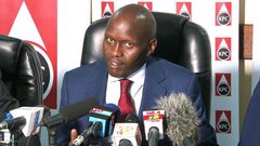 KPC CEO Joe Sang during a past press address