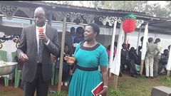 Hellen Obado and her husband Migori Governor Okoth Obado. Hellen issued a powerful message after the release of her husband on Wednesday from  prison.